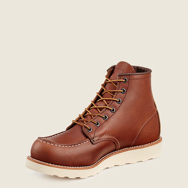 Red Wing Mens Work Boots - Traction Tred - 6-inch Soft Toe - Brown - JTQ968120